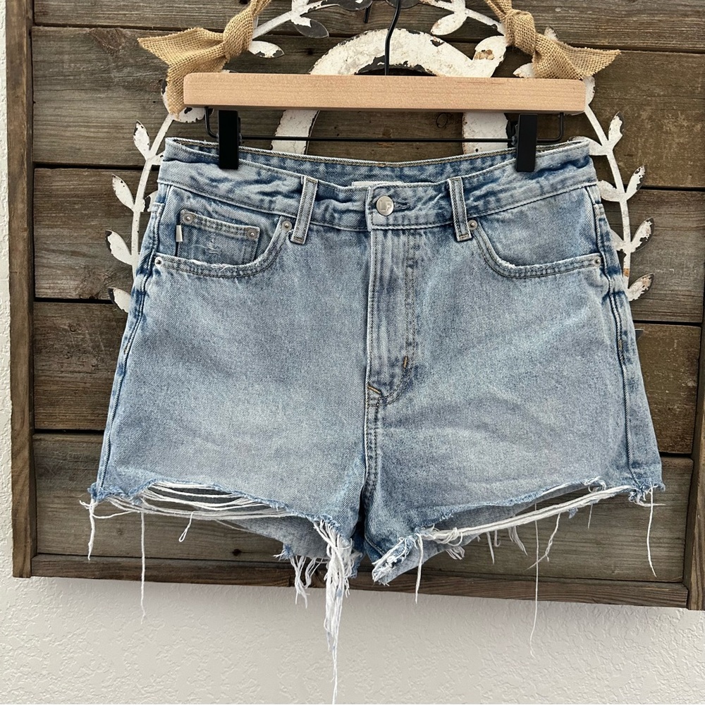 Lovers and friends Jack High rise cut‎ off Denim Blue Women's Shorts size 28
